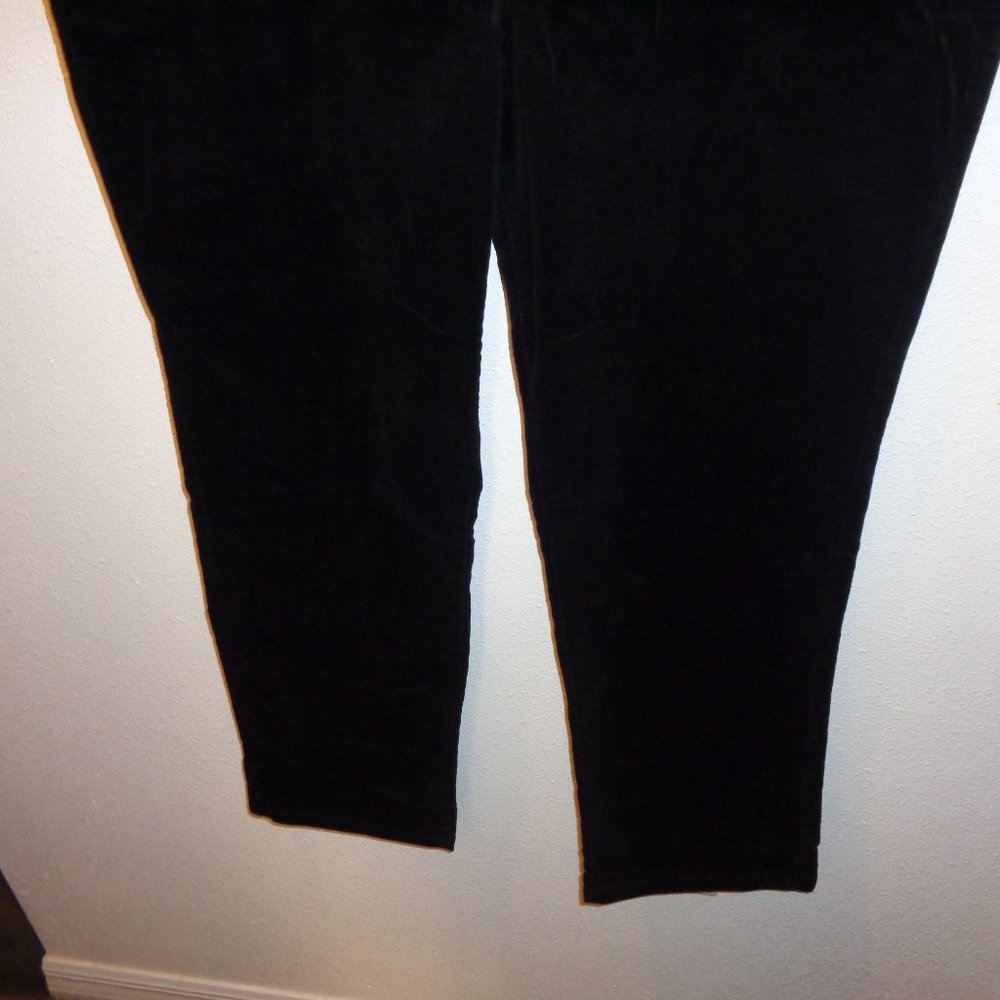Croft & Barrow Women's Black Corduroys Size 18 Short NWT Mid Rise Straight - Picture 8 of 12